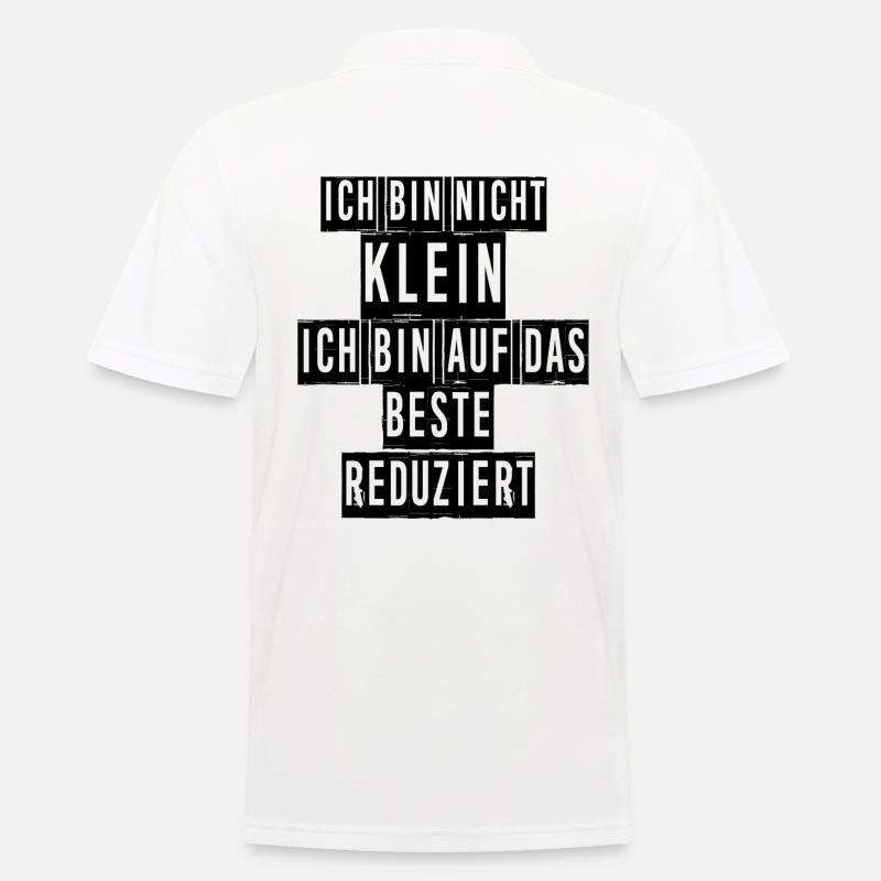 Ich bin nicht klein - Männer Poloshirt - Weiß