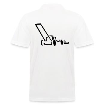Lawn mower landscaping - Men's Polo Shirt - white - Back - Kai (181cm)