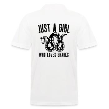 Juste une fille qui aime les serpents - Polo Homme - blanc - Dos - Kai (181cm)