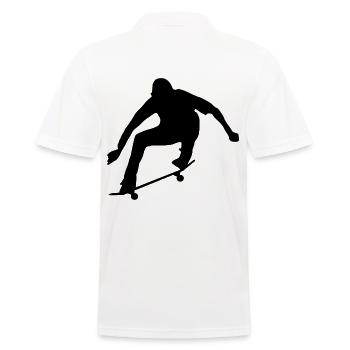Skate skate skate skate - Polo Homme - blanc - Dos - Kai (181cm)