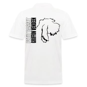 PETIT BASSET GRIFFON VENDEEN Profil Chiens Wilsigns - Polo Homme - blanc - Dos - Kai (181cm)