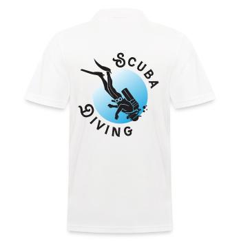 Scuba Diving - Männer Poloshirt - Weiß - Hinten - Kai (181cm)
