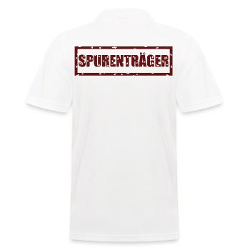 Porteur de piste, en disant humour policier détective, chemise - Polo Homme - blanc - Dos - Kai (181cm)
