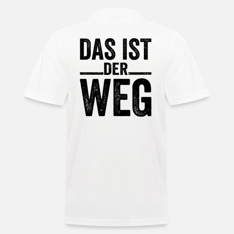 Das Ist Der Weg - Männer Poloshirt - Weiß