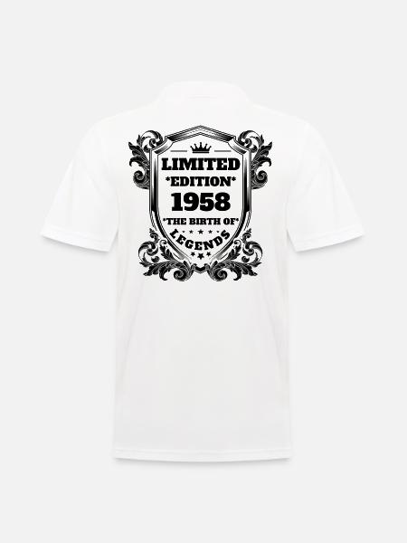 1958 - Männer Poloshirt - Weiß