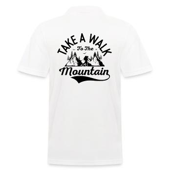 Promenez-vous dans les montagnes Voyage en plein air Randonnée - Polo Homme - blanc - Dos - Kai (181cm)