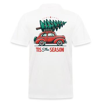 Tis the Season - Funny Holidays Funny Christmas - Männer Poloshirt - Weiß - Hinten - Kai (181cm)