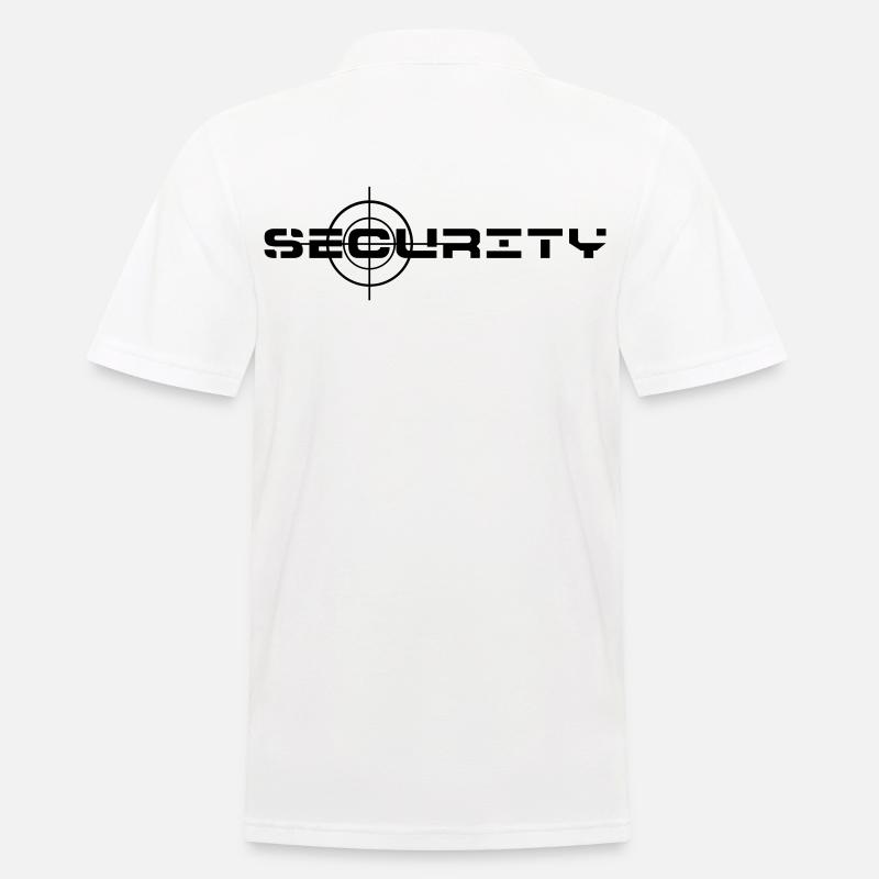 Security, Sicherheitsdienst, Objektschutz - Männer Poloshirt - Weiß
