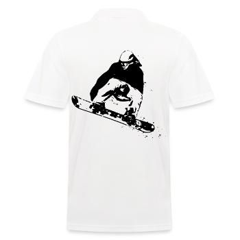 2reborn snow snow hiver sport adrénaline - Polo Homme - blanc - Dos - Kai (181cm)