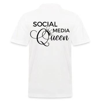 Social Media Queen - Polo Homme - blanc - Dos - Kai (181cm)