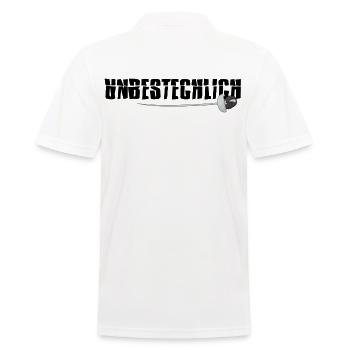 fechter unbestechlich fechter florett - Männer Poloshirt - Weiß - Hinten - Kai (181cm)