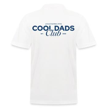 Cool Dads Club - Men's Polo Shirt - white - Back - Kai (181cm)