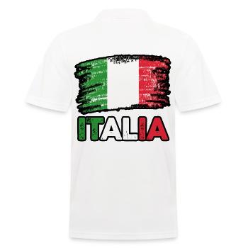 Italia Italian Italian Italy - Men's Polo Shirt - white - Back - Kai (181cm)