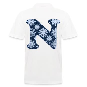 Lettre N flocons de neige - Polo Homme - blanc - Dos - Kai (181cm)