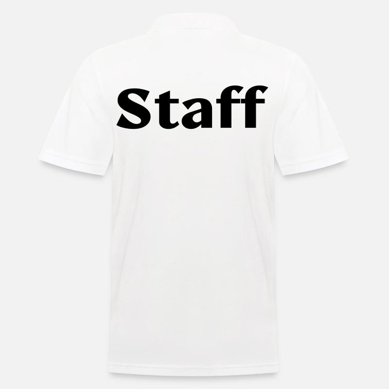 staff - Männer Poloshirt - Weiß