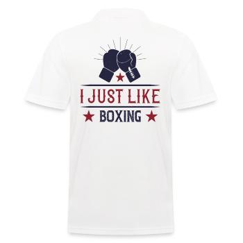 J'aime juste la boxe - Polo Homme - blanc - Dos - Kai (181cm)