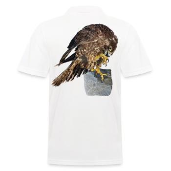 Faucon pèlerin - Polo Homme - blanc - Dos - Kai (181cm)
