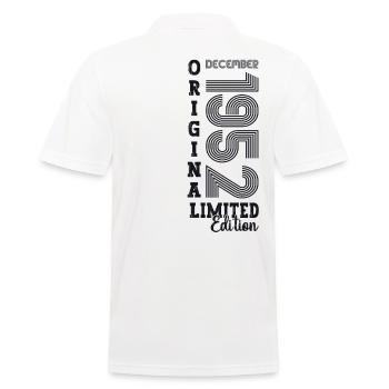 Cadeau original du 70e anniversaire de décembre 1952 - Polo Homme - blanc - Dos - Kai (181cm)