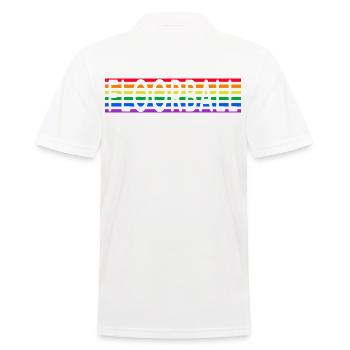 floorball floorball-lgbt unihockey - Men's Polo Shirt - white - Back - Kai (181cm)