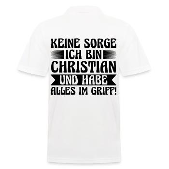 Prénom Chris Christian - Polo Homme - blanc - Dos - Kai (181cm)