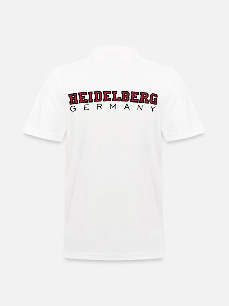 Heidelberg Germany Red/Black - Men's Polo Shirt - white