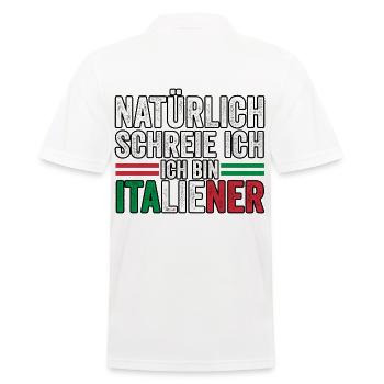 Italien Italiener Vaffanculo - Männer Poloshirt - Weiß - Hinten - Kai (181cm)