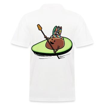 Avocado Indianer Krieger Kanu Fantasy Frucht Kind - Männer Poloshirt - Weiß - Hinten - Kai (181cm)