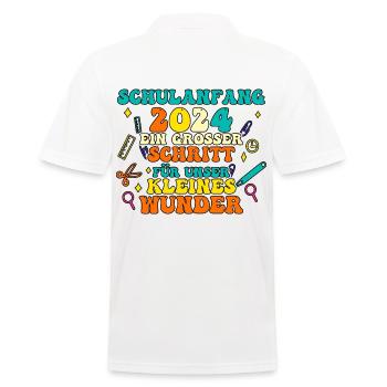 Parents Écolier École primaire Première classe Inscription - Polo Homme - blanc - Dos - Kai (181cm)