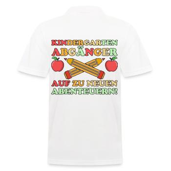 1 classe écolier rentrée scolaire Maternelle Kita E - Polo Homme - blanc - Dos - Kai (181cm)
