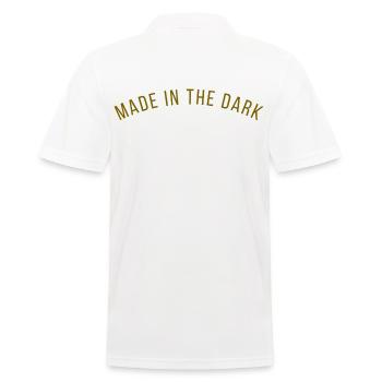 MADE IN THE DARK - Motivation - Men's Polo Shirt - white - Back - Kai (181cm)