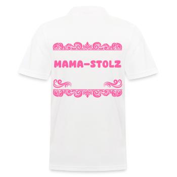 Mama Von 3 Kindern - Männer Poloshirt - Weiß - Hinten - Kai (181cm)