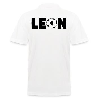 Leon Name Junge Geschenk - Männer Poloshirt - Weiß - Hinten - Kai (181cm)