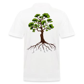 Yggdrasil arbre de vie idée cadeau drôle - Polo Homme - blanc - Dos - Kai (181cm)