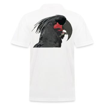 Palmkakadu - Männer Poloshirt - Weiß - Hinten - Kai (181cm)