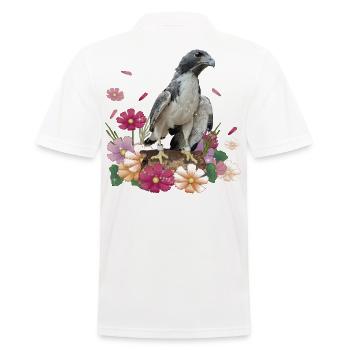 Falke - Männer Poloshirt - Weiß - Hinten - Kai (181cm)
