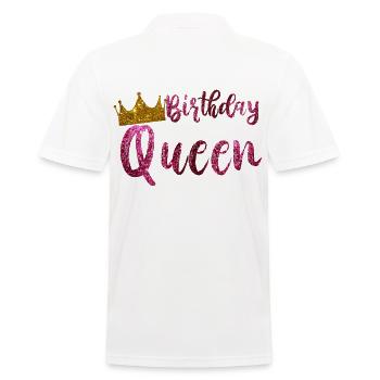 Anniversaire reine cadeau fille anniversaire - Polo Homme - blanc - Dos - Kai (181cm)