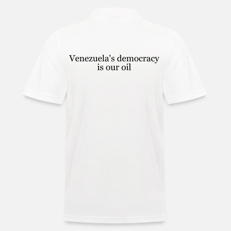 Venezuelaisches Öl - Männer Poloshirt - Weiß