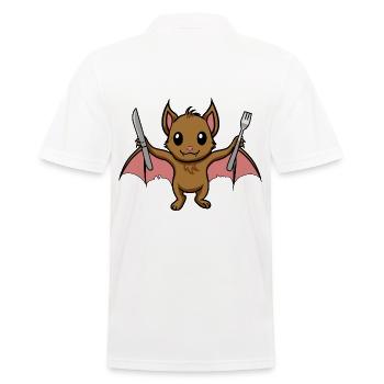 Mignon bébé chauve-souris Faim Repas - Polo Homme - blanc - Dos - Kai (181cm)