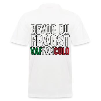 Italien Italiener Vaffanculo - Männer Poloshirt - Weiß - Hinten - Kai (181cm)