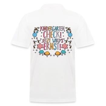 1 classe écolier rentrée scolaire Maternelle Kita E - Polo Homme - blanc - Dos - Kai (181cm)