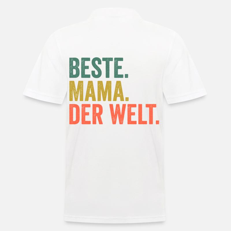 Beste Mama Der Welt - Männer Poloshirt - Weiß