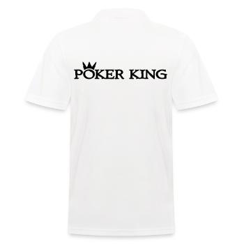 poker - Männer Poloshirt - Weiß - Hinten - Kai (181cm)