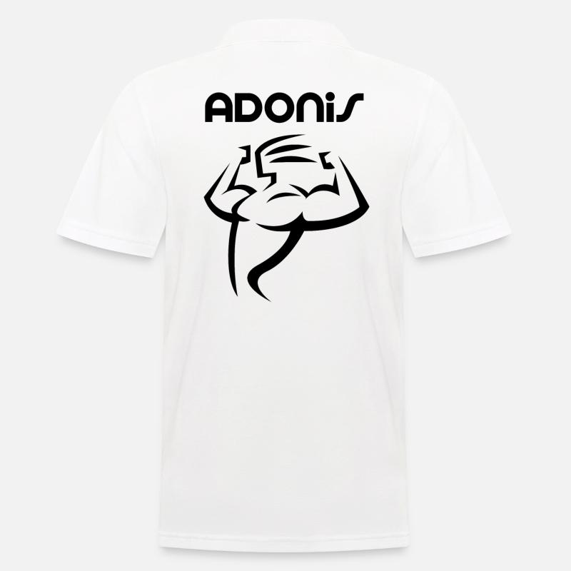 Adonis - Männer Poloshirt - Weiß