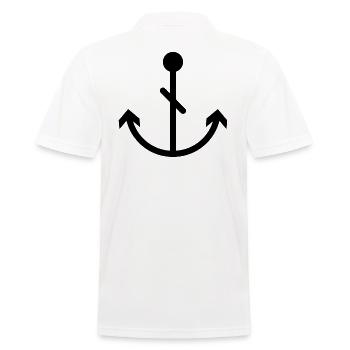 anchor - Men's Polo Shirt - white - Back - Kai (181cm)