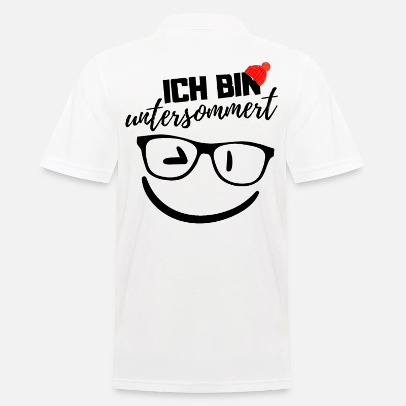Ich bin UNTERSOMMERT - Männer Poloshirt - Weiß