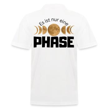 Ce n’est qu’une phase - Moon Phases Design - Polo Homme - blanc - Dos - Kai (181cm)