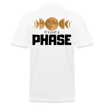 C’est juste une phase - Moon Phases Design avec Vol - Polo Homme - blanc - Dos - Kai (181cm)
