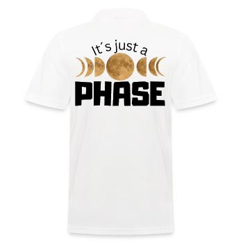 C’est juste une phase - Moon Phases Design avec Vol - Polo Homme - blanc - Dos - Kai (181cm)