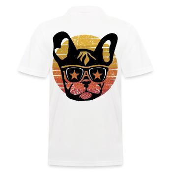 Drôle de chien Frenchie disant Bulldog Bulldog Bulldog - Polo Homme - blanc - Dos - Kai (181cm)