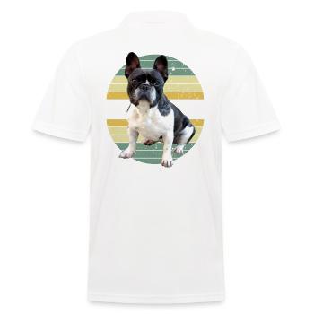 Drôle de chien Frenchie disant Bulldog Bulldog Bulldog - Polo Homme - blanc - Dos - Kai (181cm)